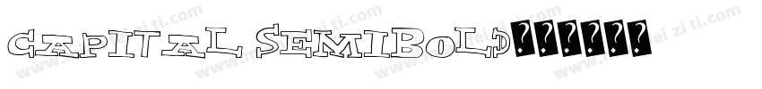 Capital Semibold字体转换